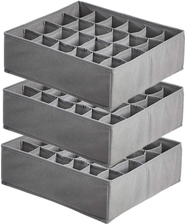 Ibenzoa Opvouwbare Lade-organizers voor Sokken en Accessoires 72 Vakken Praktisch Opbergsysteem