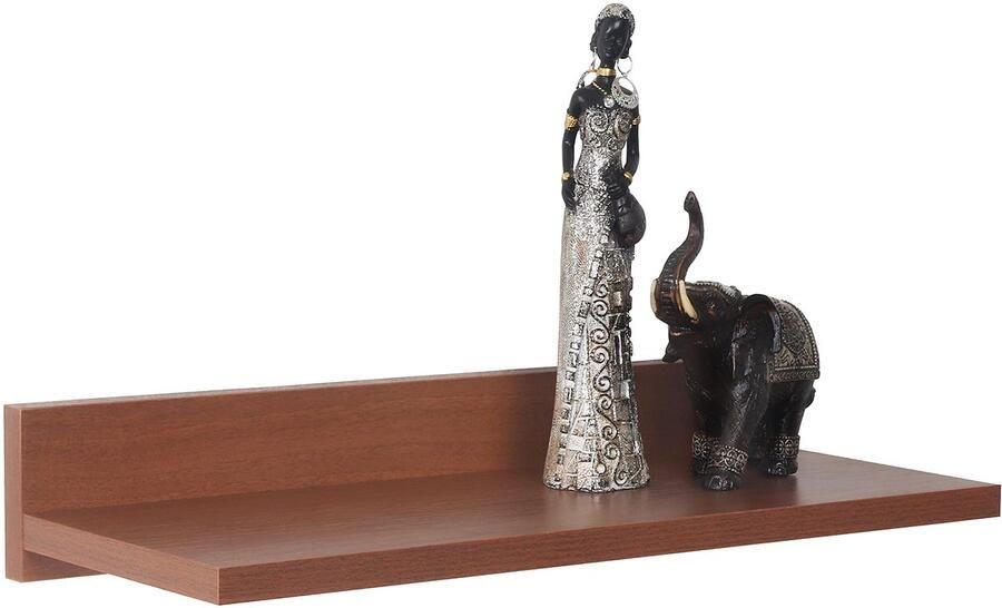 Ibenzoa Praktisch Zwevend Wandrek van 45 cm voor Ruimten in Huis Rustieke Eiken Afwerking