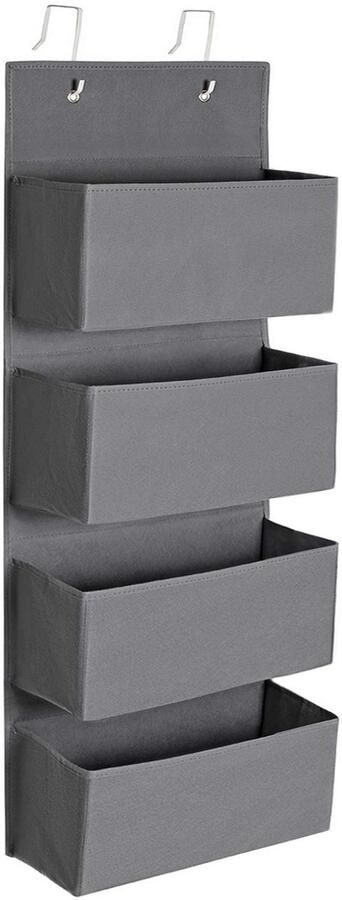 Ibenzoa Praktische Hangende Organizer met Vier Ruime Vakken voor Optimaal Gebruik van Deurruimte
