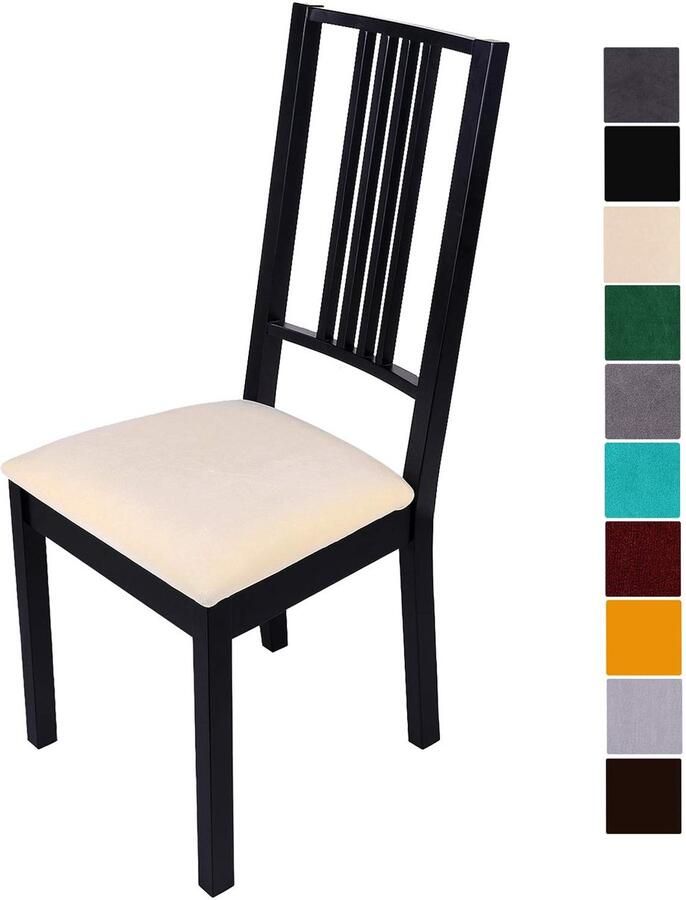 Ibenzoa Premium Stretch Stoelovertrekken Set van 2 voor Eetkamerstoelen Duurzaam & Afwasbaar