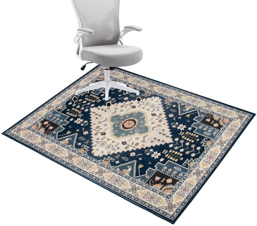 Ibenzoa Rechthoekige antislip vloerbeschermer voor bureaustoelen en gamingruimtes