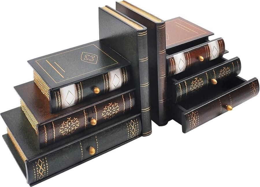 Ibenzoa Retro Houten Boekenkasten Multifunctionele Opslagoplossing voor Thuis en Werkplek