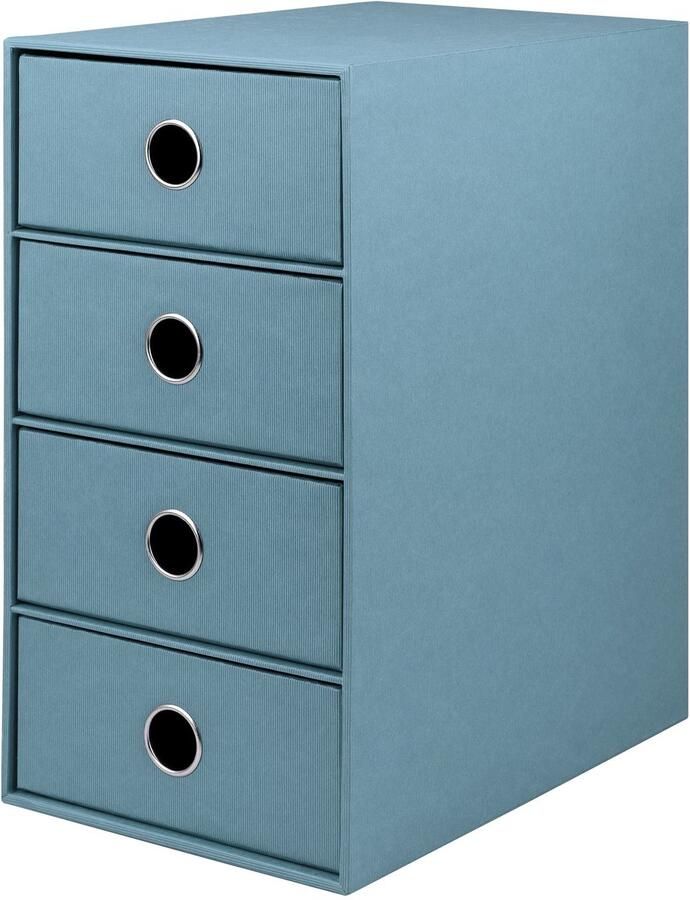 Ibenzoa Robuuk Opbergbox met Lade 4-delige Set – Stijlvol Kantooraccessoire voor Efficiënte Organisatie