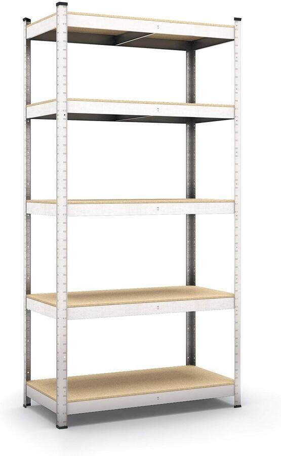 Ibenzoa Multifunctioneel Sterk Opbergrek voor Garage Werkplaats en Kelder met Verstelbare Planken