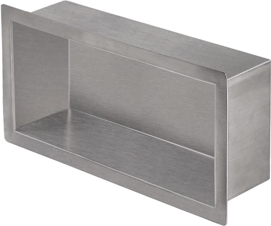Ibenzoa Robuuste en Duurzame RVS Wandplank – Perfect voor Badkamer en Keuken