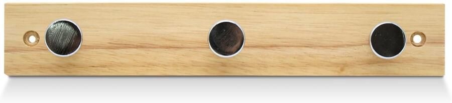 Ibenzoa Robuuste Houten Wandkapstok met Drie Haken Ideaal voor Thuis en Kantoor