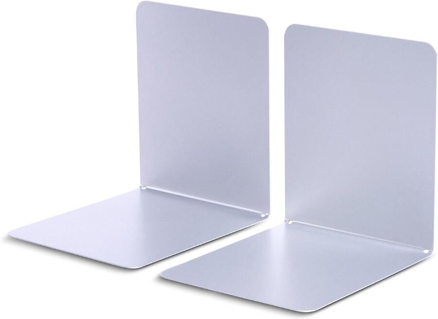 Ibenzoa Robuuste Metalen Boekensteunen Dubbele Set voor Bibliotheek en Werkplek