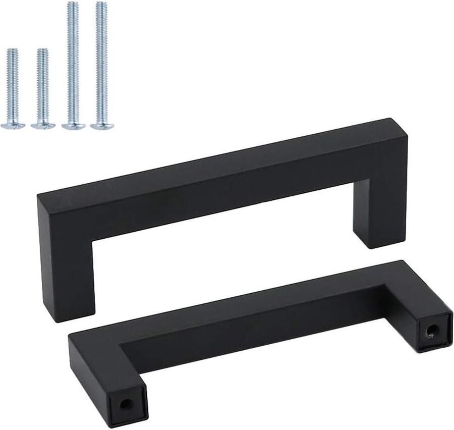 Ibenzoa Robuuste Vierkante Roestvrij Stalen Handgrepen Perfect voor Keukenlades en Kastjes