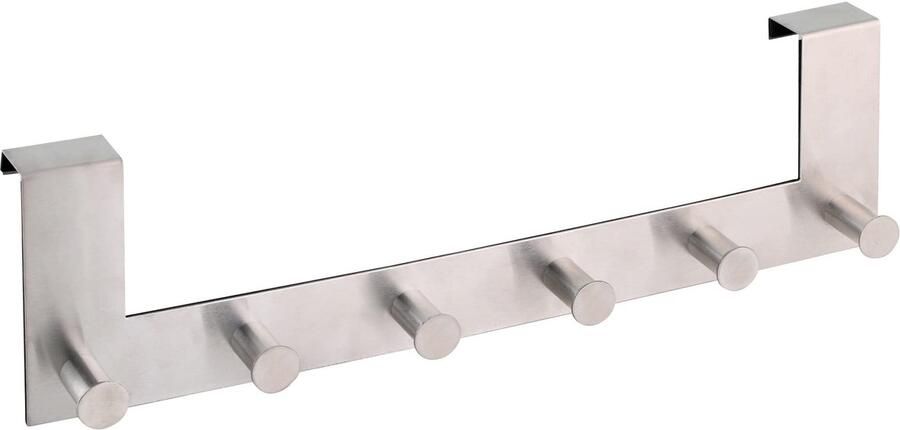 Ibenzoa Roestvrijstalen deurhaak met zes stevige haken voor veelzijdig gebruik