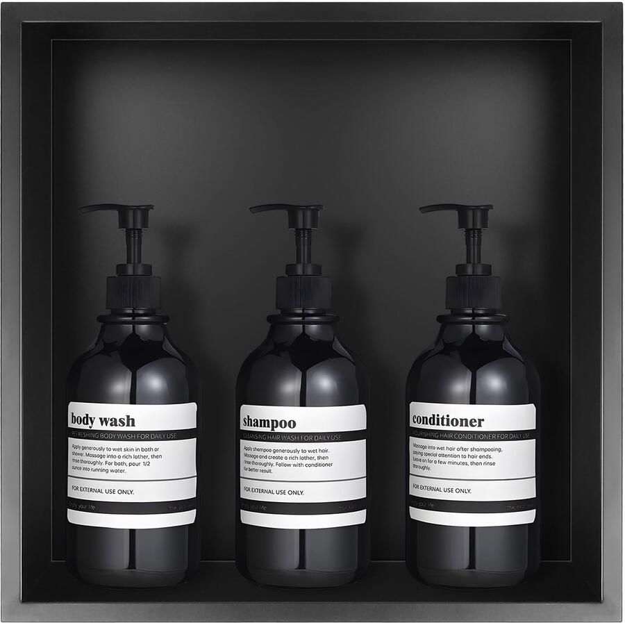 Ibenzoa Roestvrijstalen Douchenis met Ingebouwde Opslag voor Badkamer en Keuken