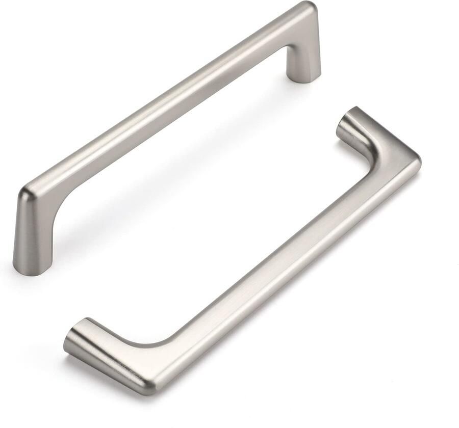 Ibenzoa Roestvrijstalen geborstelde handgrepen voor keukenkasten en meubels 128 mm gatafstand set van 10