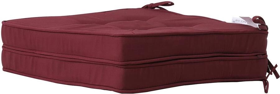 Ibenzoa Rot Karensittkussenset 2-Pack Voor Tuinstoelen en Terrassen Waterdicht en Duurzaam