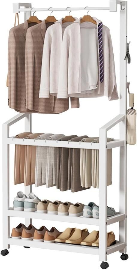 Ibenzoa Ruime Multifunctionele Opslagoplossing met Draaiplateau en Verrijdbare Constructie