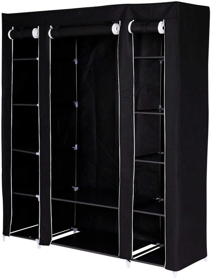 Ibenzoa Ruime Opvouwbare Stoffen Kledingkast Met Praktische Indeling En Eenvoudige Montage