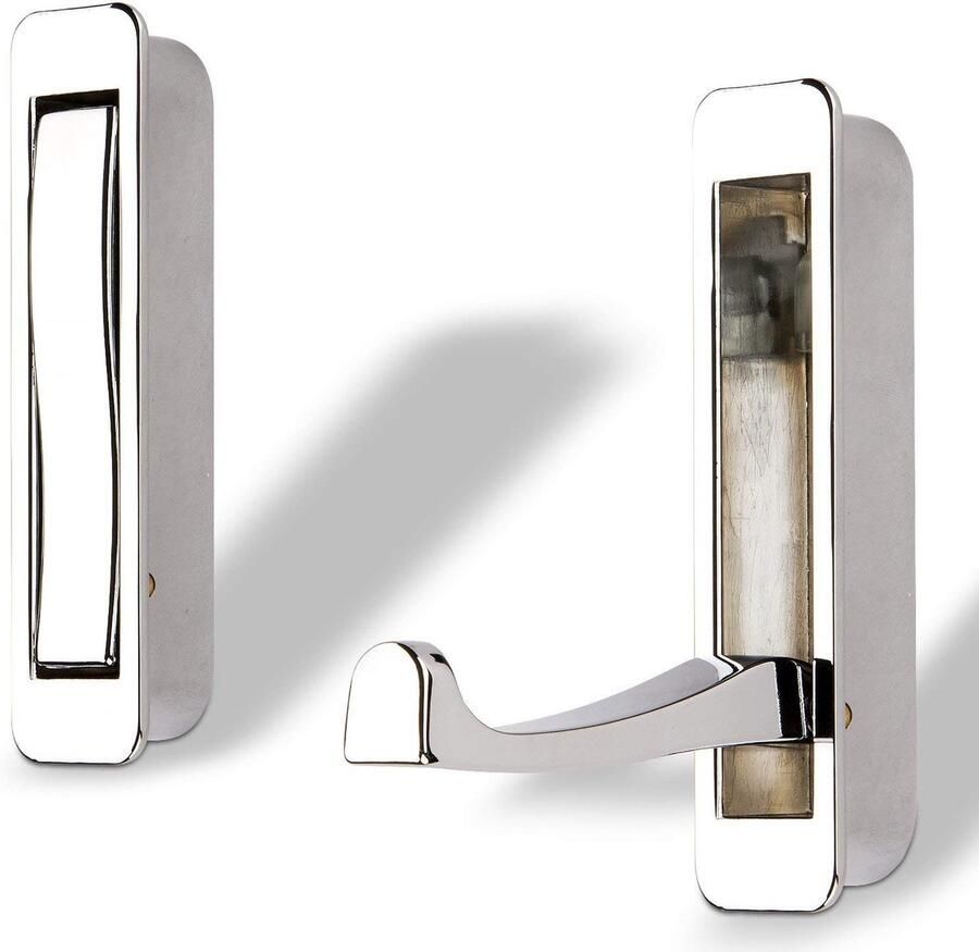 Ibenzoa Ruimtebesparende en Praktische Klaphaak voor Wandgarderobes en Kasten Verchroomd Metaal