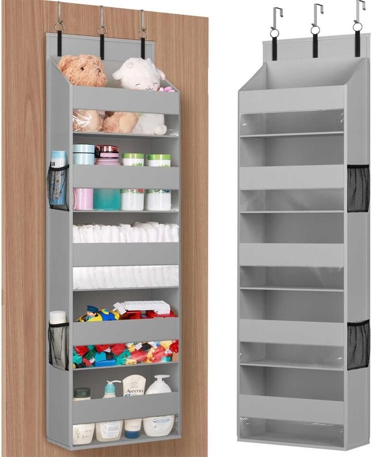 Ibenzoa Ruimtebesparende Hangende Deurorganizer met 5 Planken en Transparante Ramen voor Kamers
