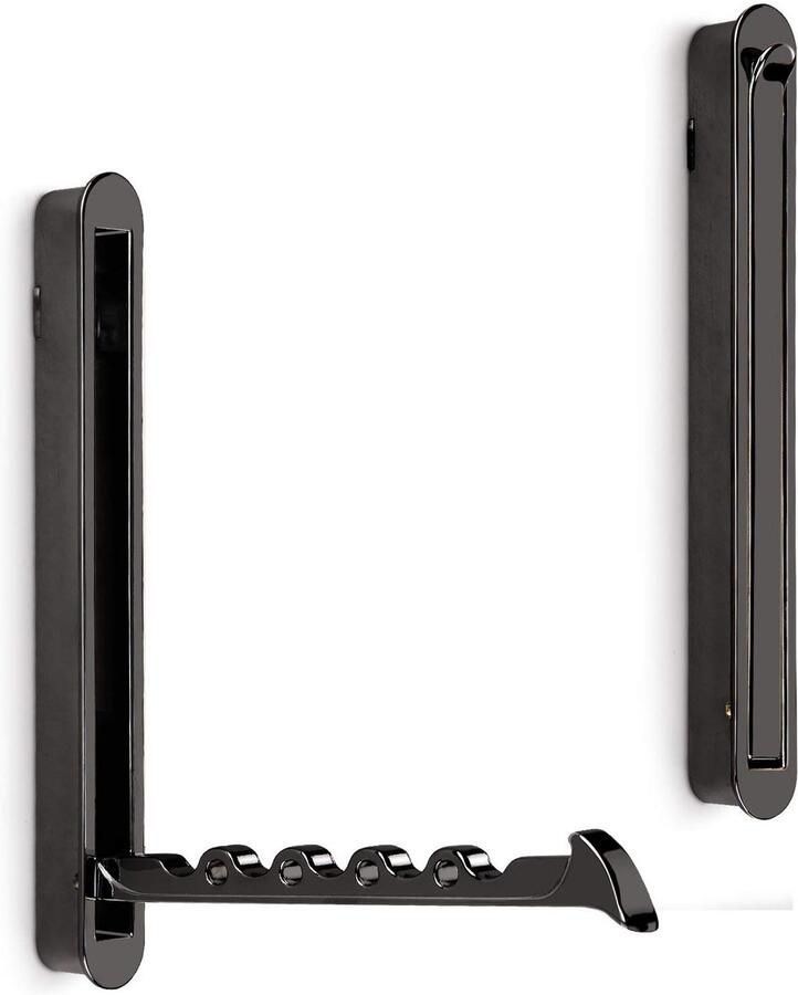 Ibenzoa Ruimtebesparende Inklapbare Kledinghaak voor Wandgarderobes en Kasten in Donker Chroom