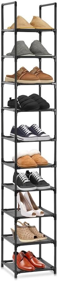 Ibenzoa Schoenenrek met 10 lagen voor opbergmogelijkheden en ruimtebesparing in huis