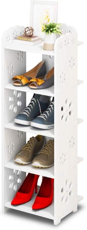 Ibenzoa Schoenenrek met vijf planken voor multifunctioneel gebruik in hal slaapkamer en keuken