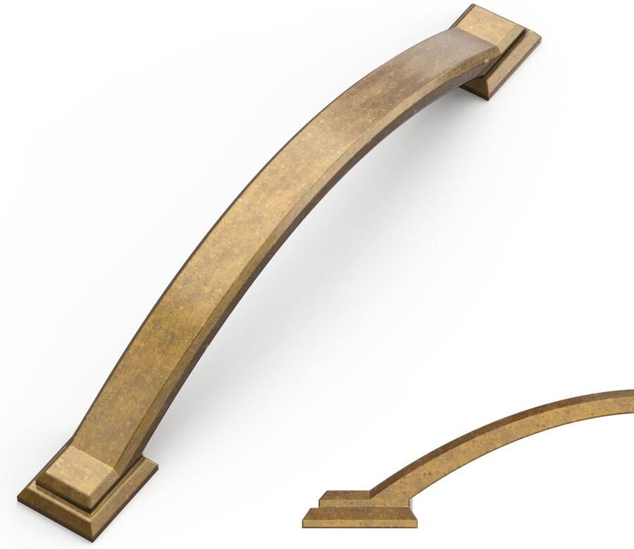 Ibenzoa Set van 10 antieke messing meubelgrepen voor kasten en laden