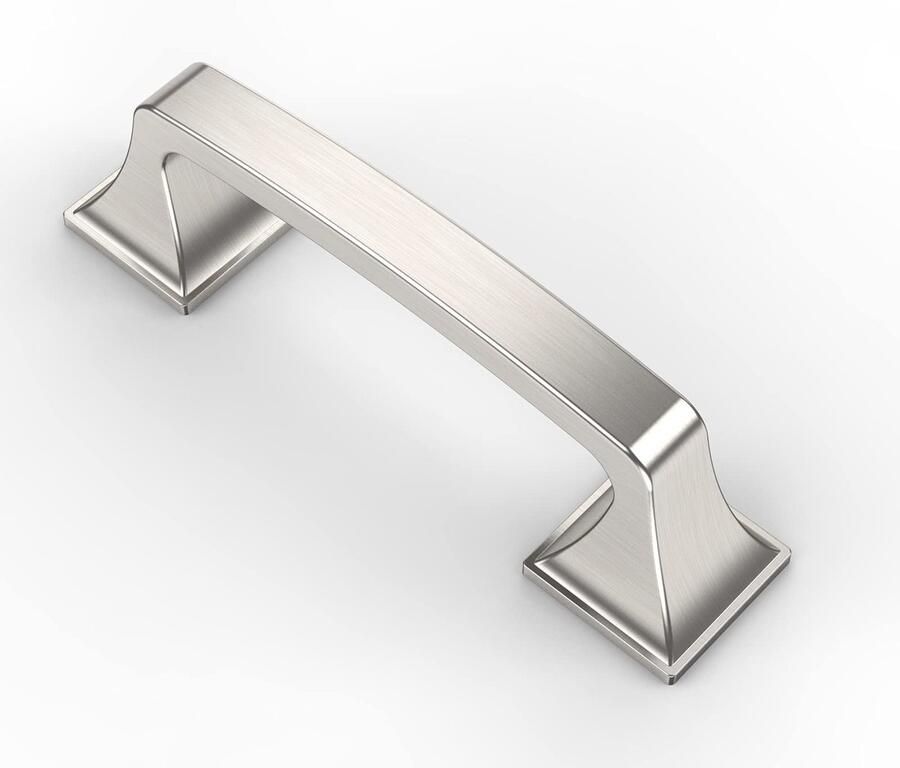 Ibenzoa Set van 10 Kastgrepen Geborsteld Nikkel 76mm Afstand Voor Keuken en Meubels