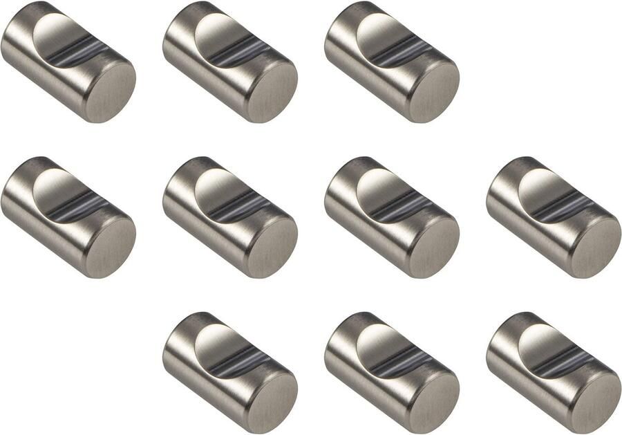Ibenzoa Set van 10 stijlvolle en functionele deurknoppen met gepolijst chroom en tijdloos design