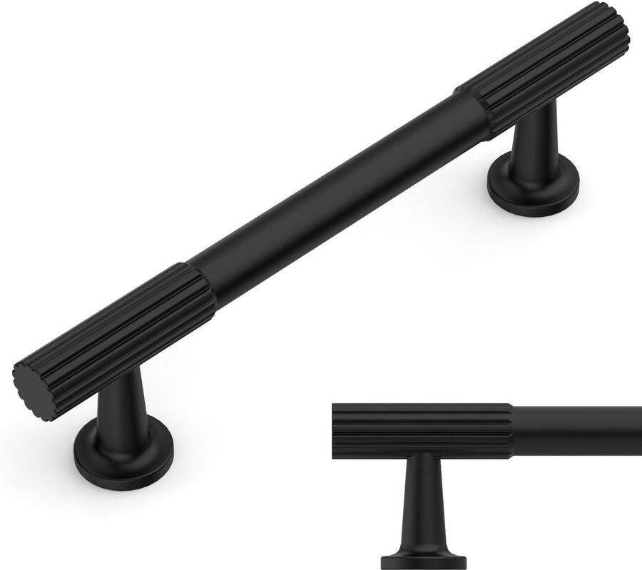 Ibenzoa Set van 10 stijlvolle zwarte meubelgrepen voor kasten en lades