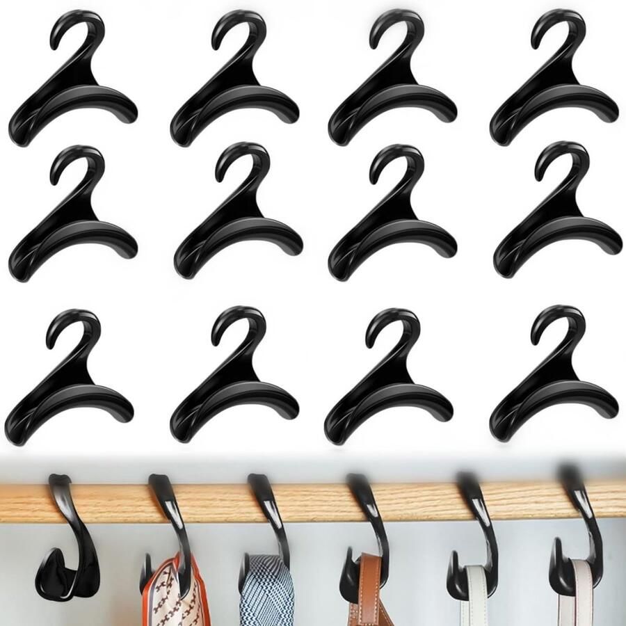 Ibenzoa Set van 12 Handige Haken voor Handtassen en Accessoires in de Kast