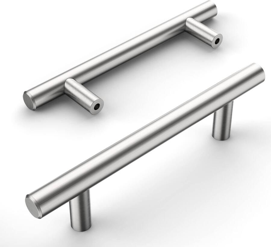 Ibenzoa Set van 12 roestvrijstalen meubelgrepen voor kasten en laden