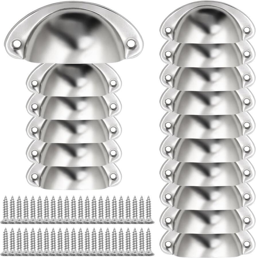 Ibenzoa Set van 16 Retro Ladegrepen met Schroeven Klassieke Meubelafwerking