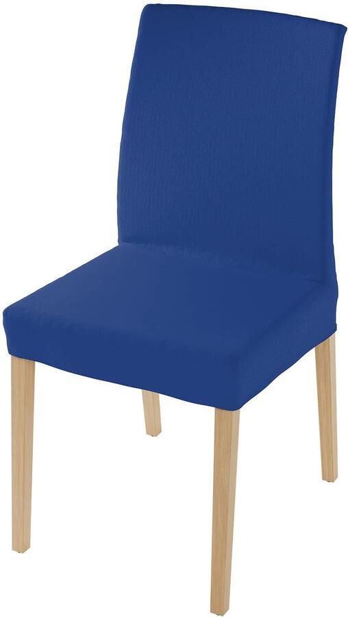 Ibenzoa Set van 2 Bi-elastische Stoelhoezen – Elektrisch Blauw