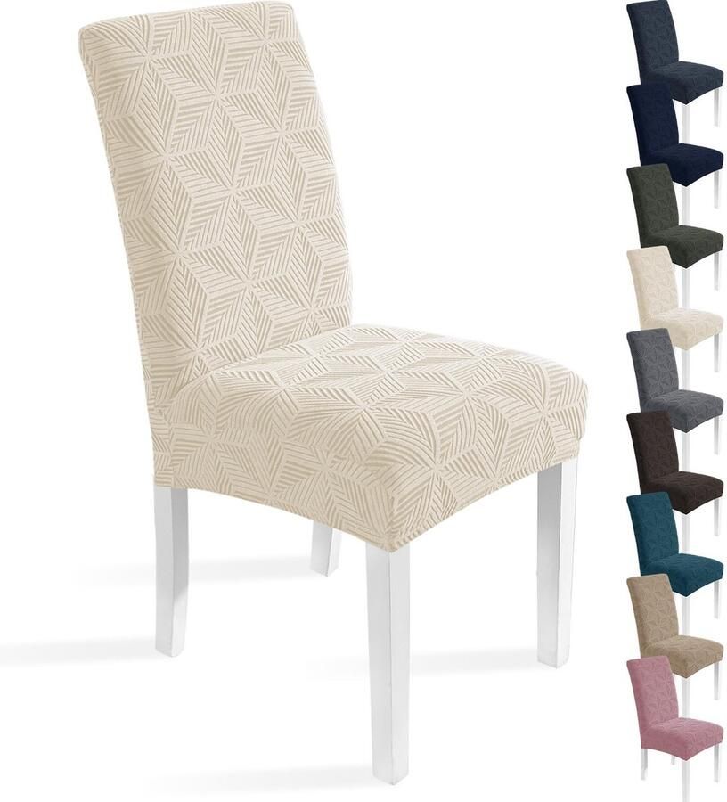 Ibenzoa Set van 2 Elastische Stoelhoezen voor Stoelen en Gelegenheden