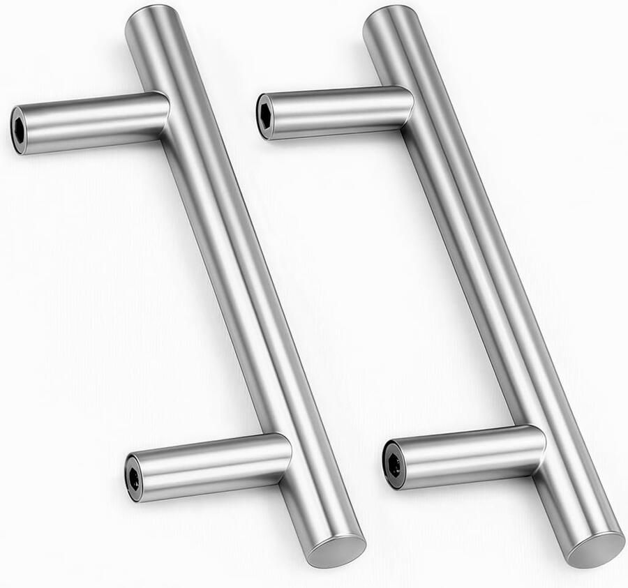 Ibenzoa Set van 2 moderne U-vormige roestvrijstalen handgrepen voor keukenkasten en meubels