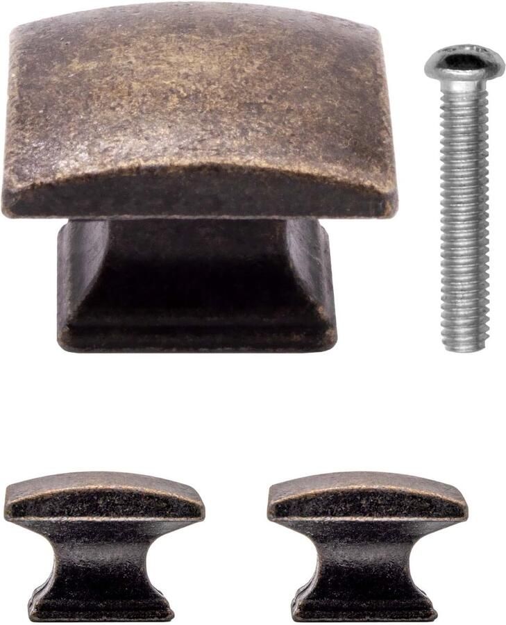 Ibenzoa Set van 2 vintage meubelgrepen in brons voor een klassieke uitstraling