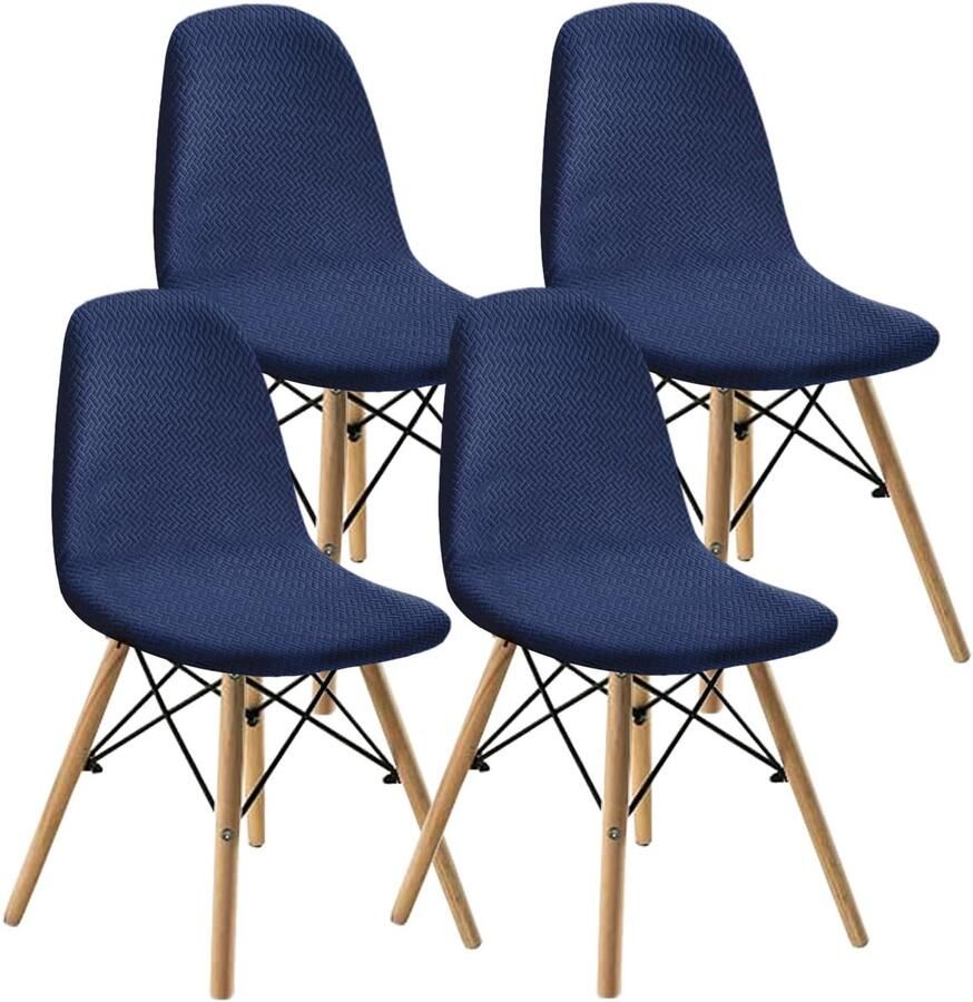 Ibenzoa Set van 24 Stuhlkleedhoezen Jacquard Stof Mid-Century Modern Stijl Geschikt voor Stofkleed Stukken