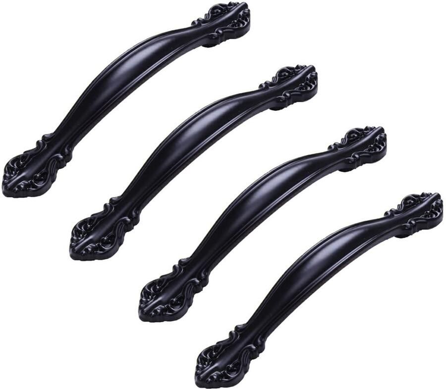 Ibenzoa Set van 4 Stijlvolle Retro Booggrepen voor Deur- en Kaststijlen