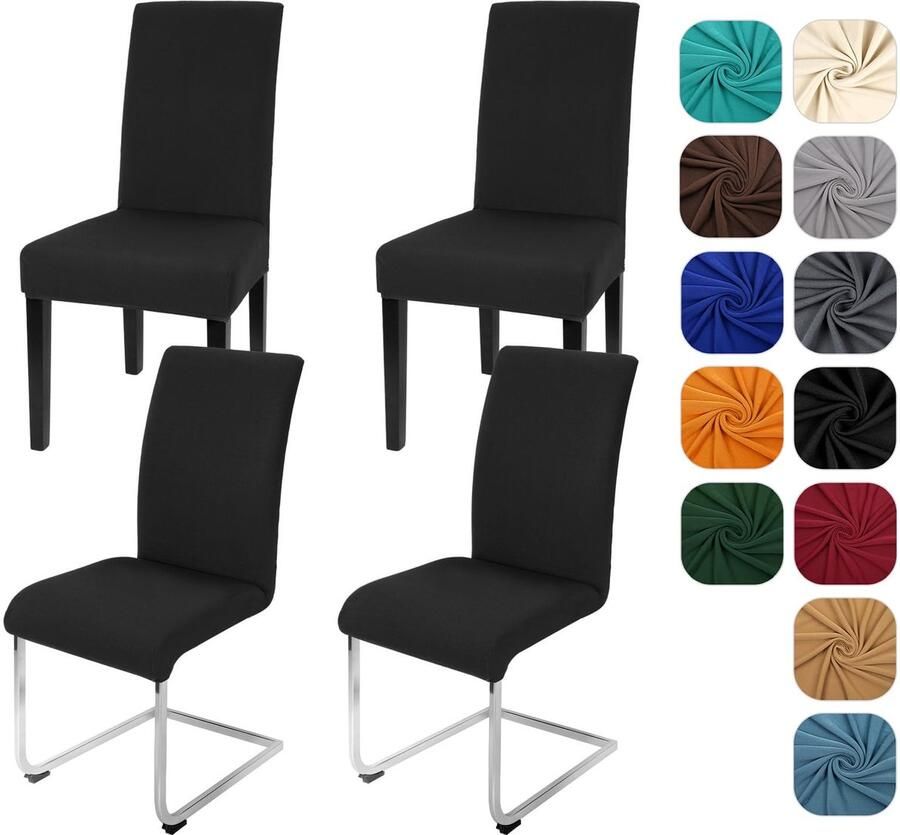 Ibenzoa Set van 4 Stretch Stoelhoezen voor Schommelstoelen Bescherming en Stijl voor Elke Gelegenheid