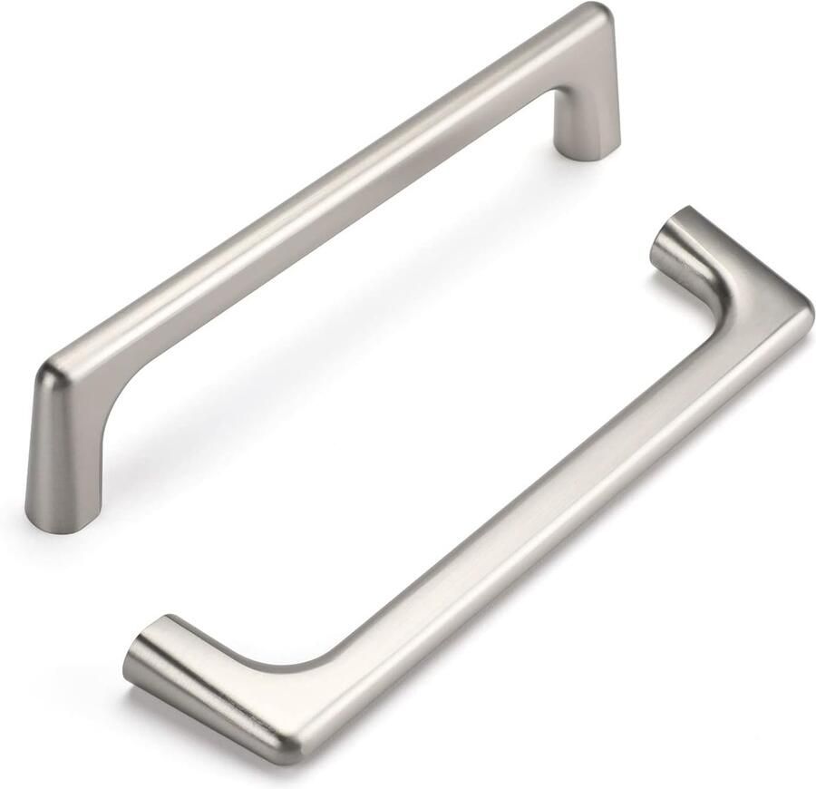 Ibenzoa Set van 5 stijlvolle meubelgrepen voor kasten en lades in zilver