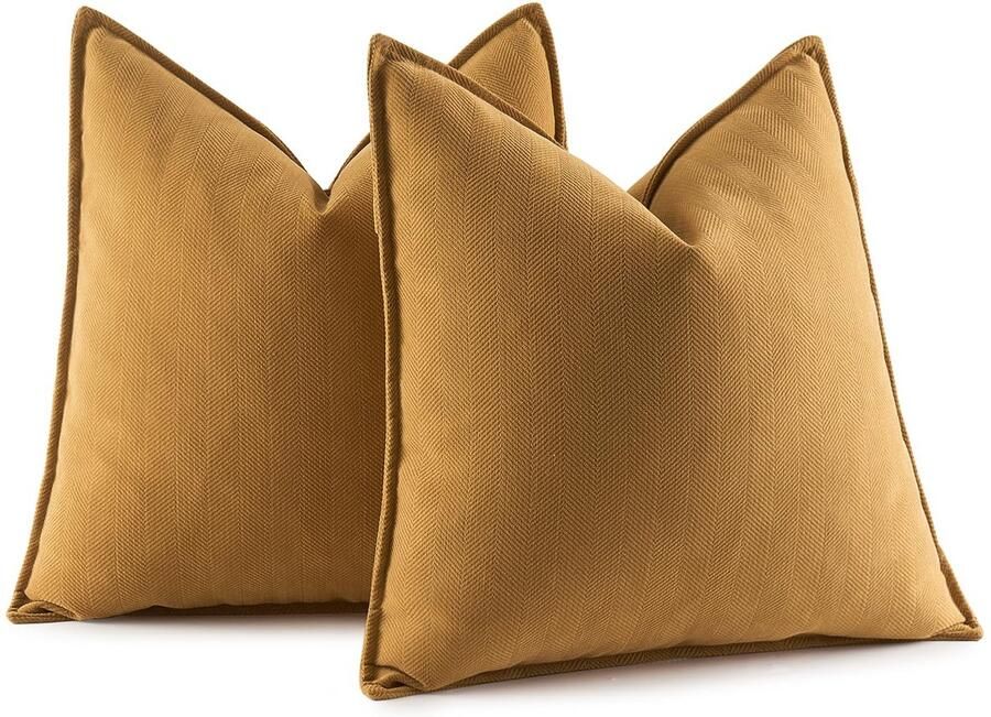 Ibenzoa Set van twee elegante chenille kussenslopen voor bank en woonkamer decoratie