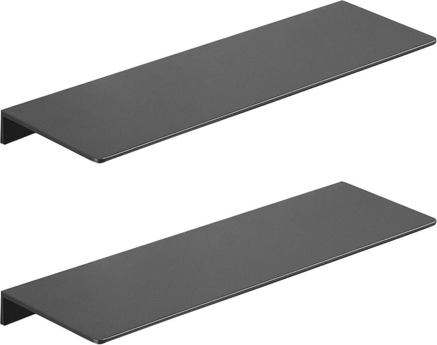 Ibenzoa Set van twee metalen wandplanken voor stijlvolle en functionele opbergruimte