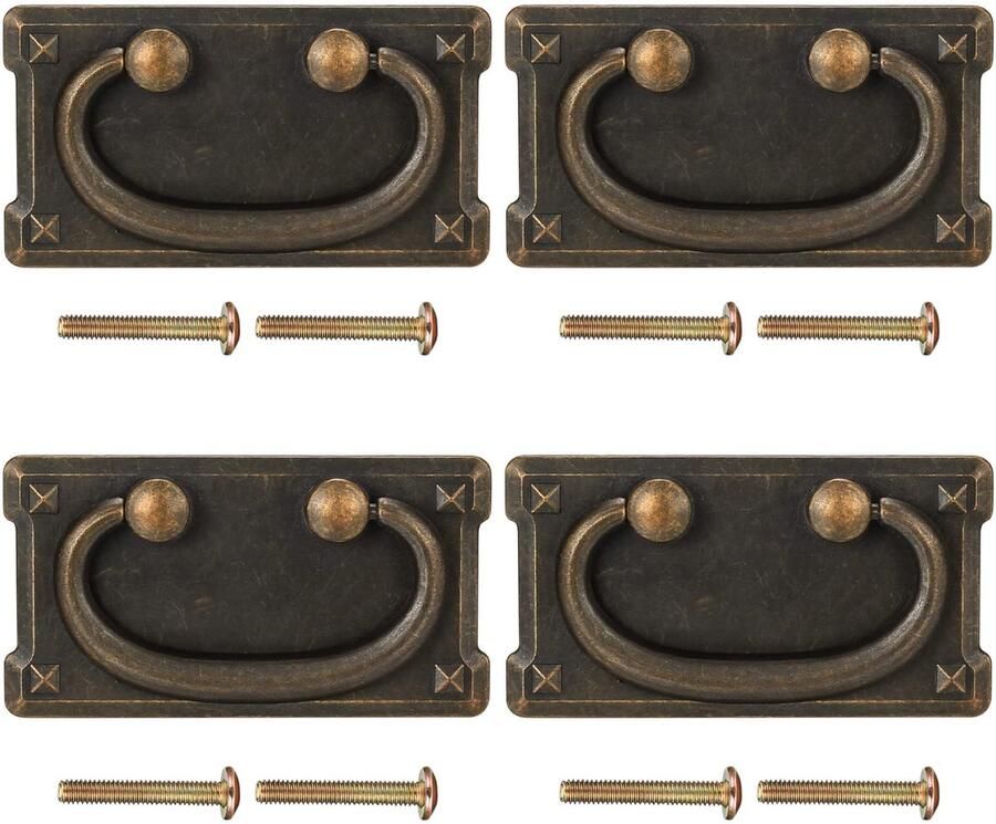 Ibenzoa Set van Vier Klassieke Meubelgrepen in Antieke Stijl voor Toepassingen