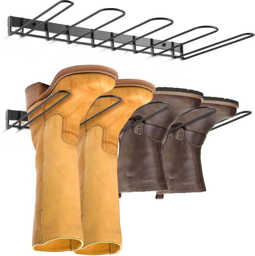 Ibenzoa Slim Ontworpen Metalen Wandmontage Schoenenrek Set voor Efficiënte Opbergruimte van Laarzen en Schoenen