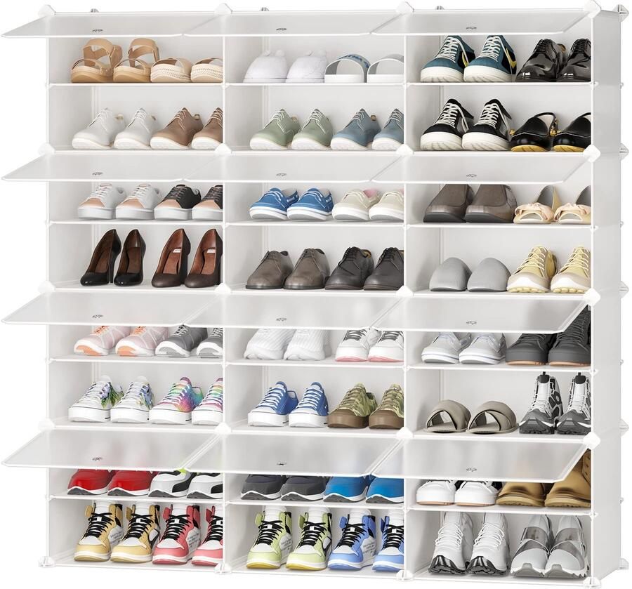 Ibenzoa Slimme modulaire schoenenkast met verstelbare compartimenten voor ruimtes