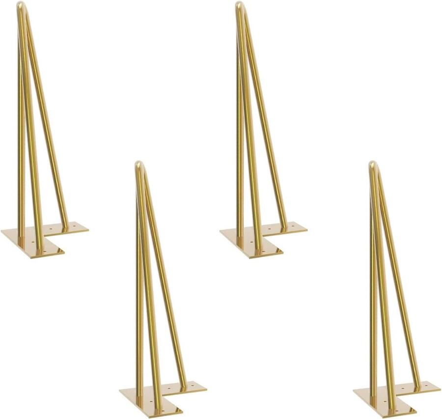 Ibenzoa Stalen Tafelpoten Set Vierdelig voor Flexibele Meubelconstructies