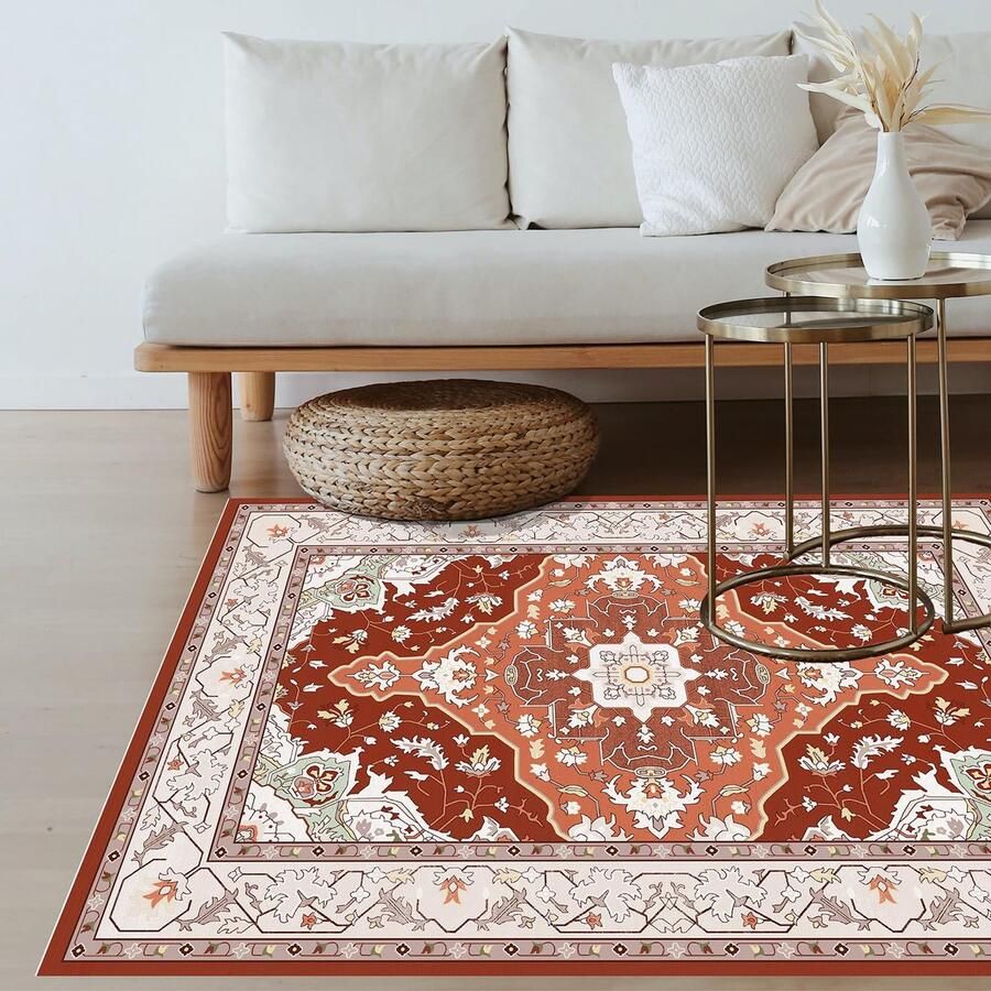 Ibenzoa Stijlvol Boho Vloerkleed met Antislip en Wasbare Eigenschappen voor Kamers