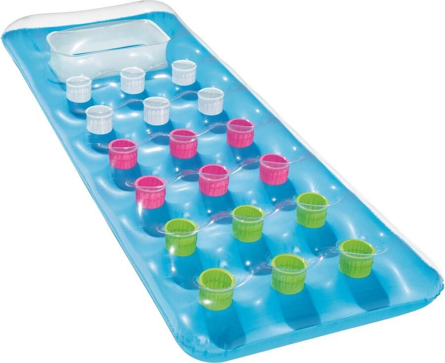 Ibenzoa Stijlvol en Comfortabel Luchtbed met Kleurige Onderkant en Kijkvenster voor Zomerplezier