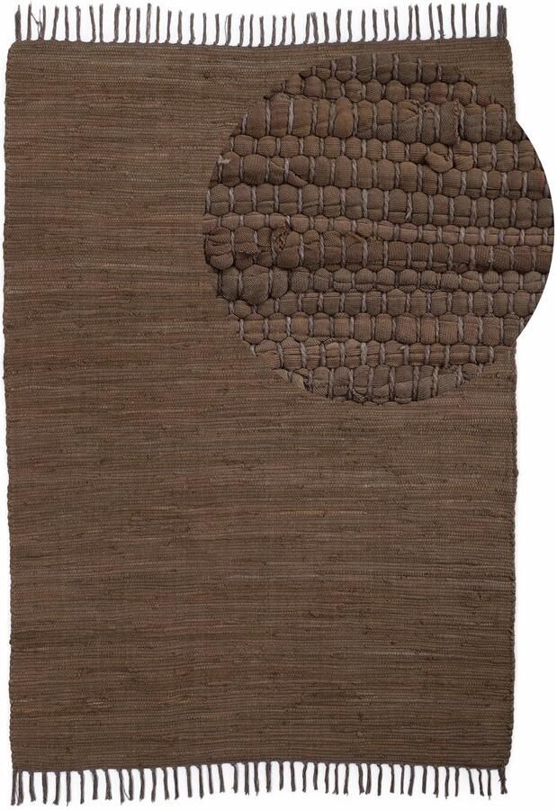 Ibenzoa Stijlvol Handgeweven Katoenen Vloerkleed in Boho-Design met Franjes voor Woonkamer en Slaapkamer