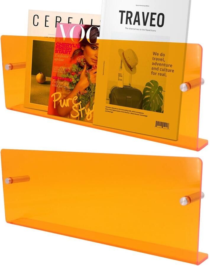 Ibenzoa Stijlvolle Acryl Wandplanken voor Unieke Boeken- en Fotodisplays in Huis