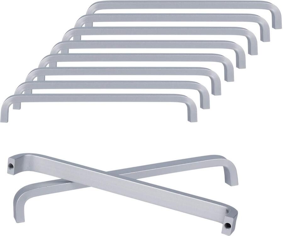 Ibenzoa Stijlvolle Aluminium Handgrepen voor Meubels Set van 10 stuks Geschikt voor Kast- en Ladeontwerpen
