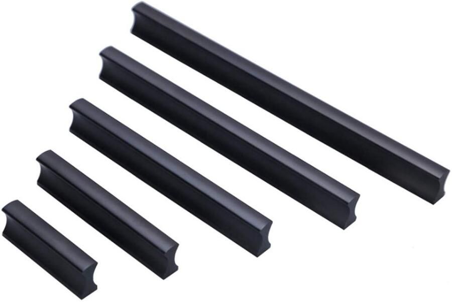 Ibenzoa Stijlvolle aluminium kast- en ladegrepen set van 6 stuks voor keuken en meubels